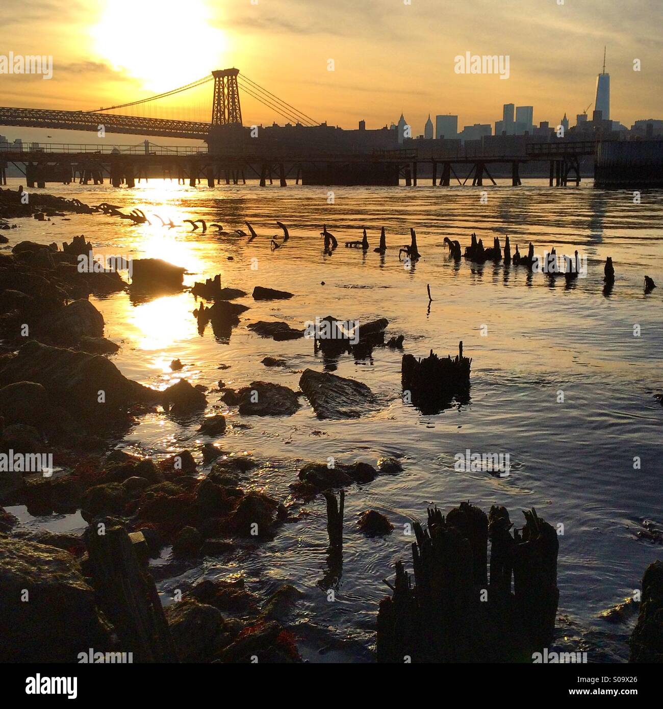 Williamsburg, Brooklyn Waterfront Stockfoto