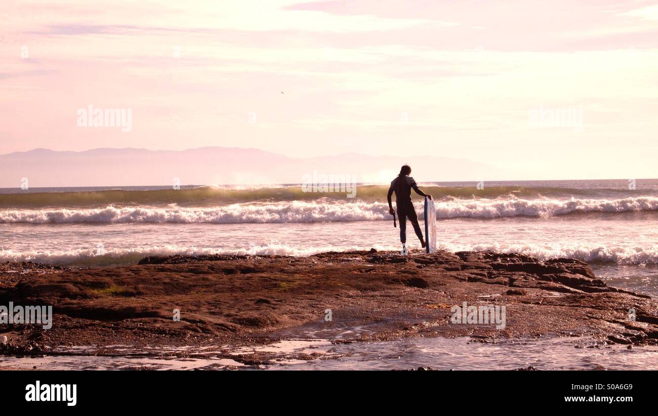 Mexikanische Surfer in sayulita Stockfoto