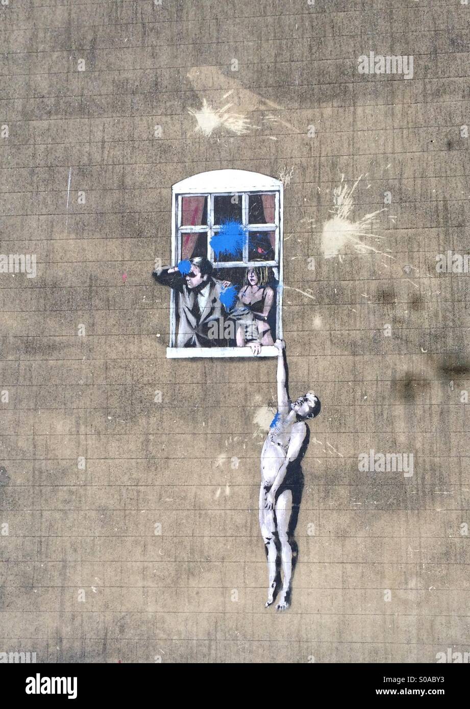 Banksy Streetart Bristol Stockfoto