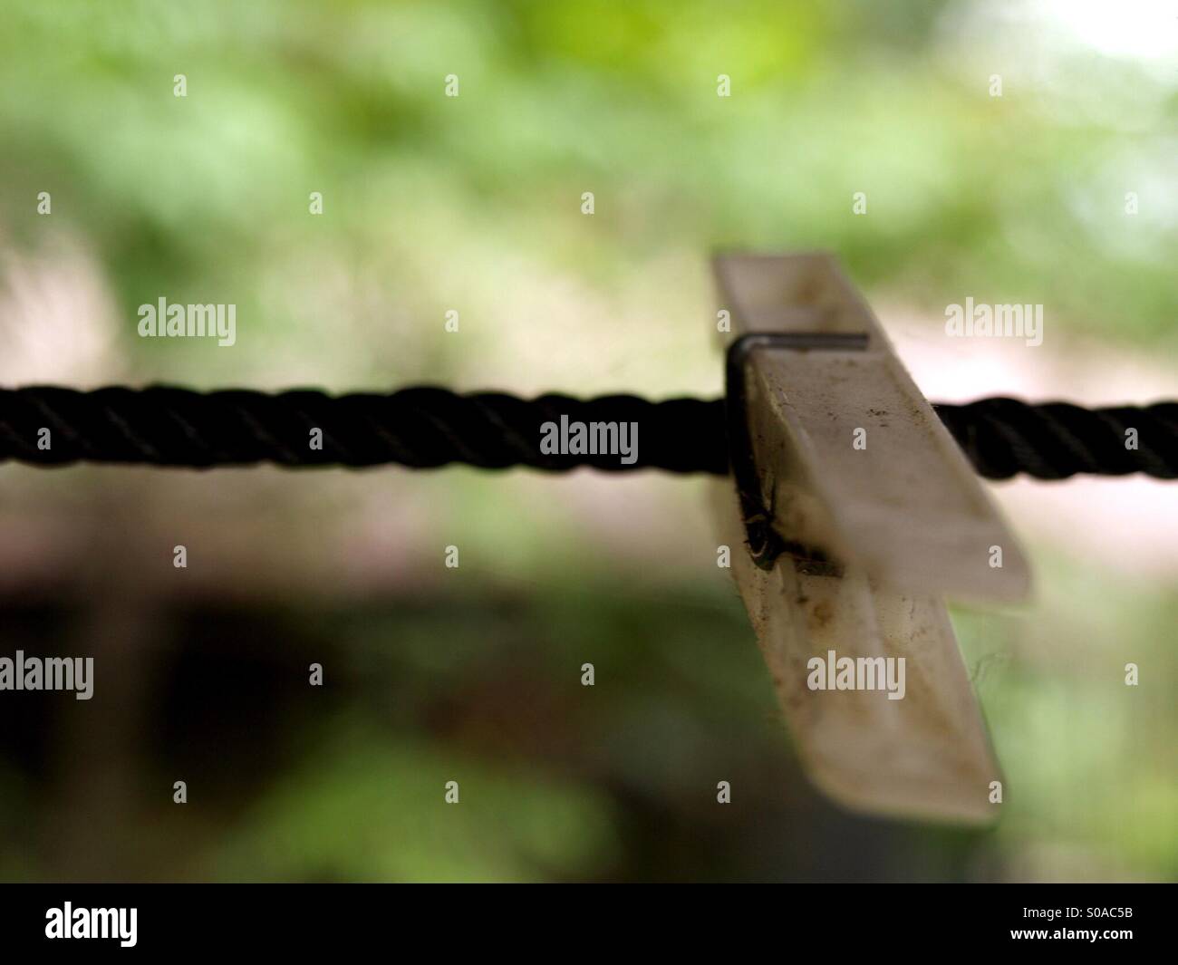 Eine dünne Linie Stockfoto