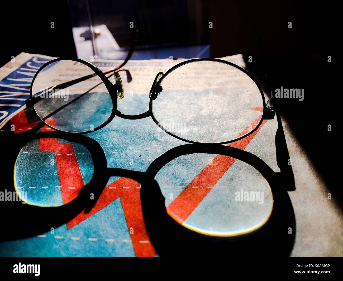 Geschäftsbericht - Smartphone-aufgenommenes Stockfoto