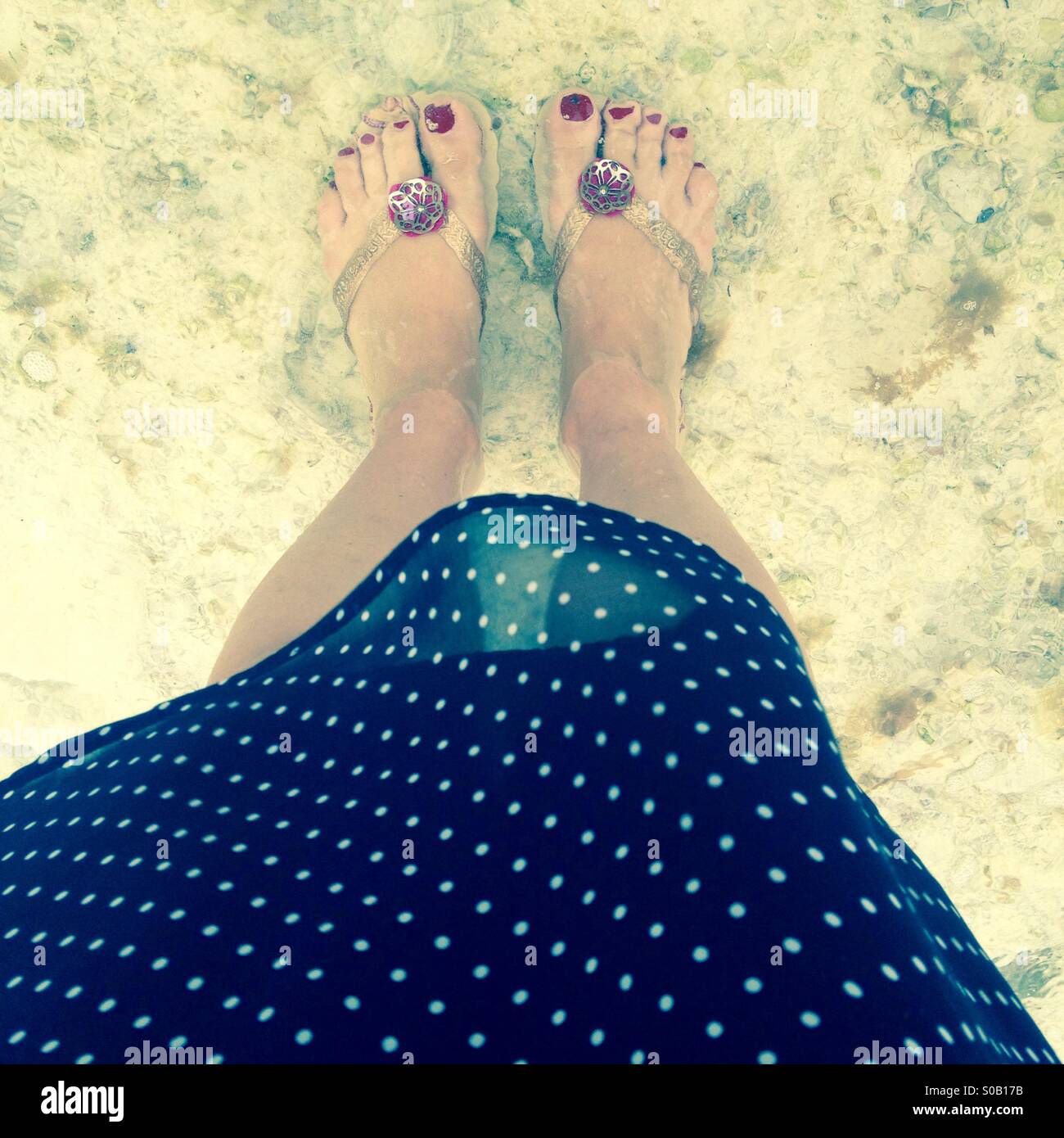 Kleid Sommer - Smartphone-aufgenommenes Stockfoto