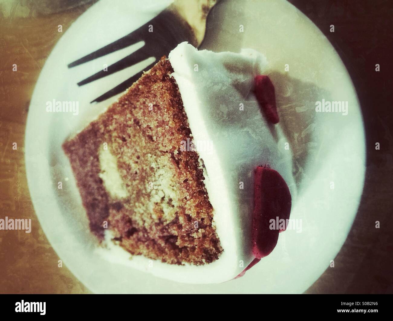 Valentinstag Kuchen Stockfoto