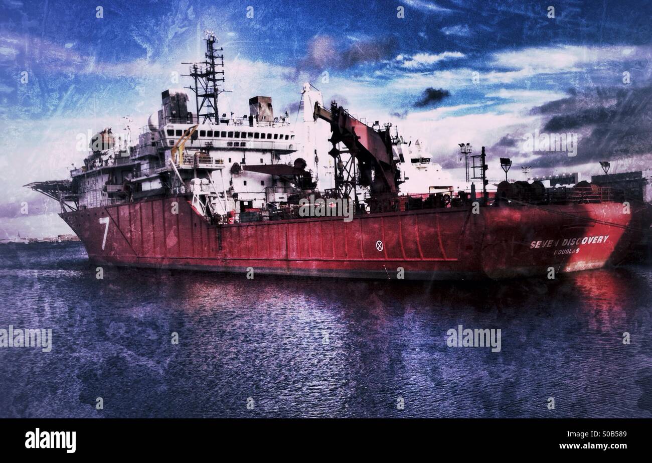 Dive Unterstützung Schiff Stockfoto