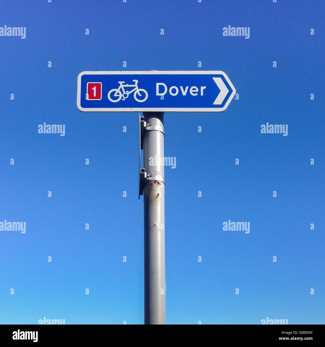 Radweg nach Dover Stockfoto