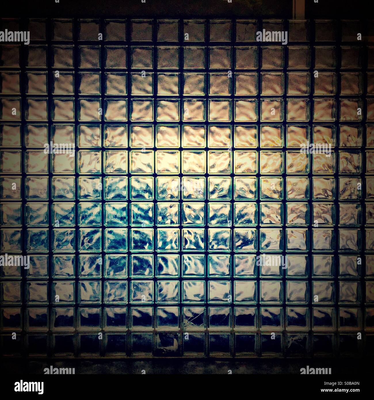 Eine Glas-Mauer Stockfoto