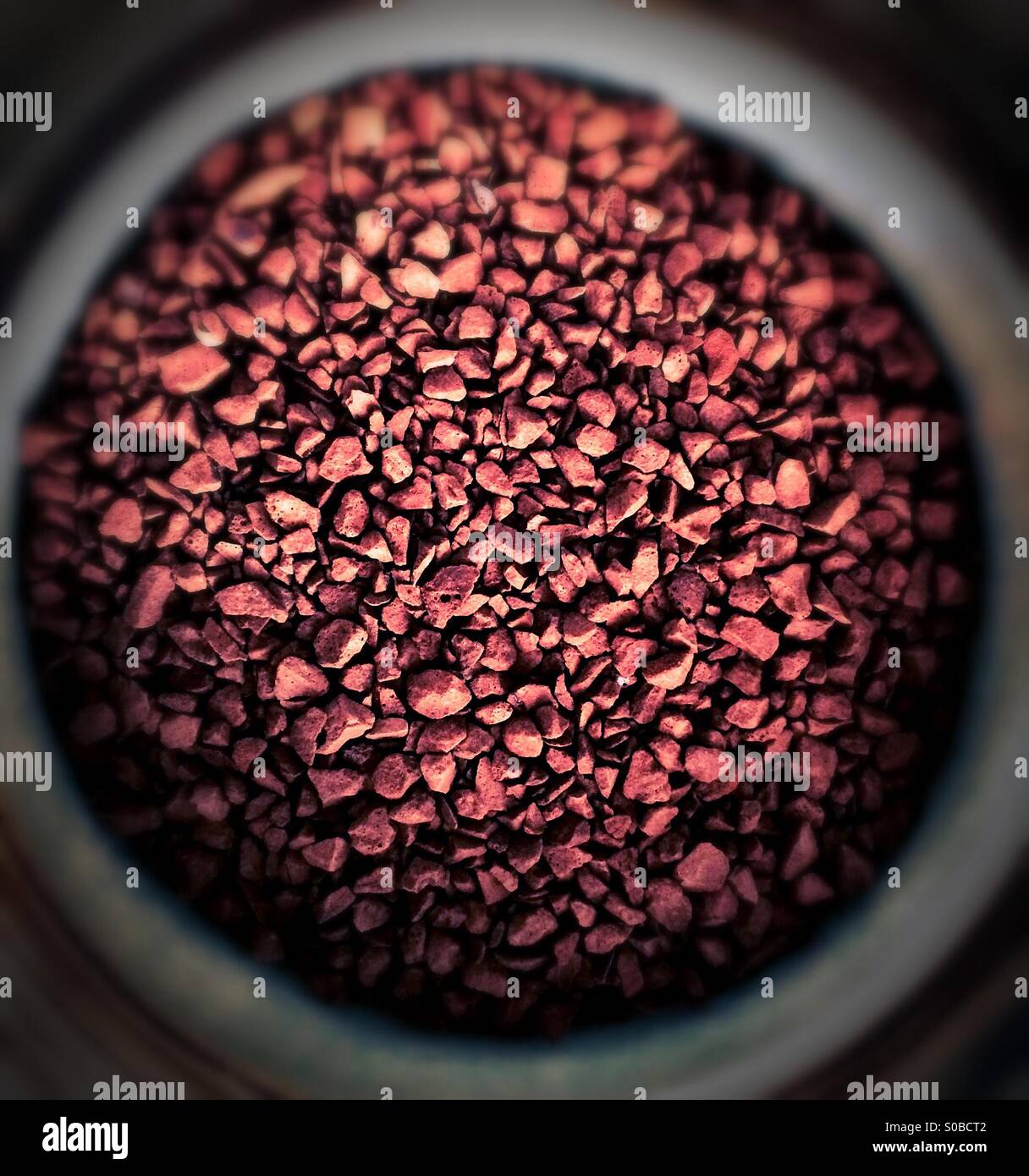 Instant-Kaffee - Smartphone-aufgenommenes Stockfoto