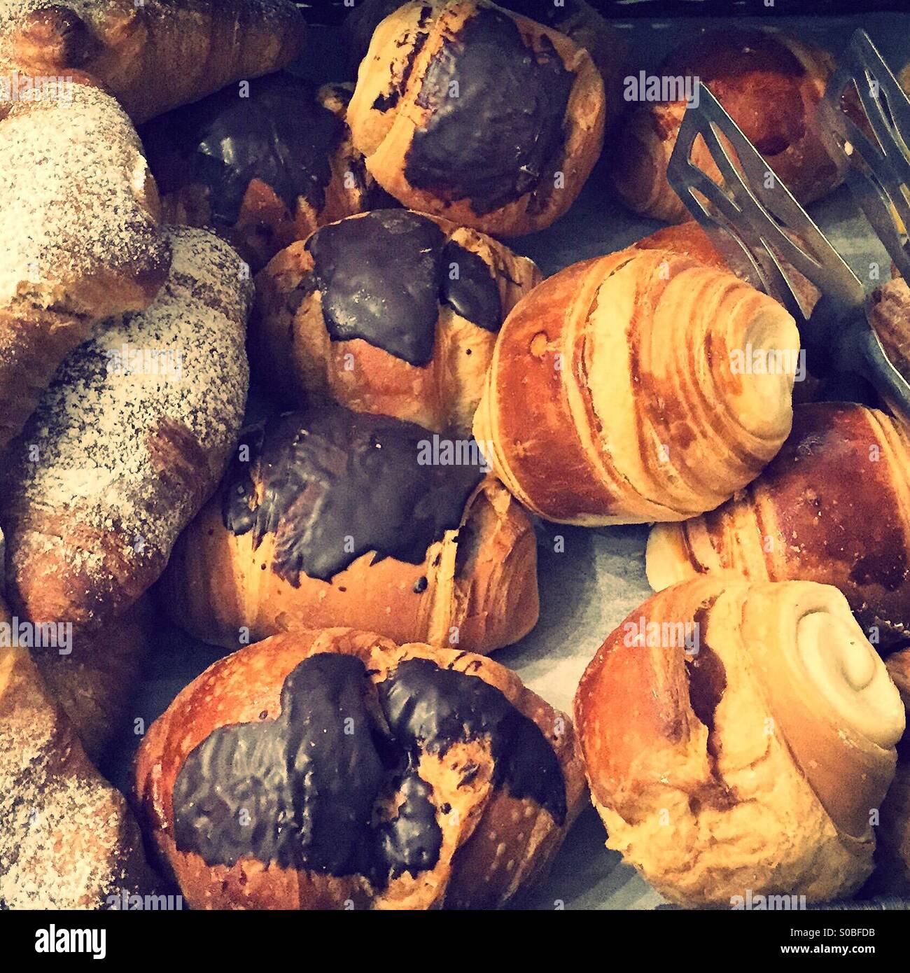 Croissants - Smartphone-aufgenommenes Stockfoto