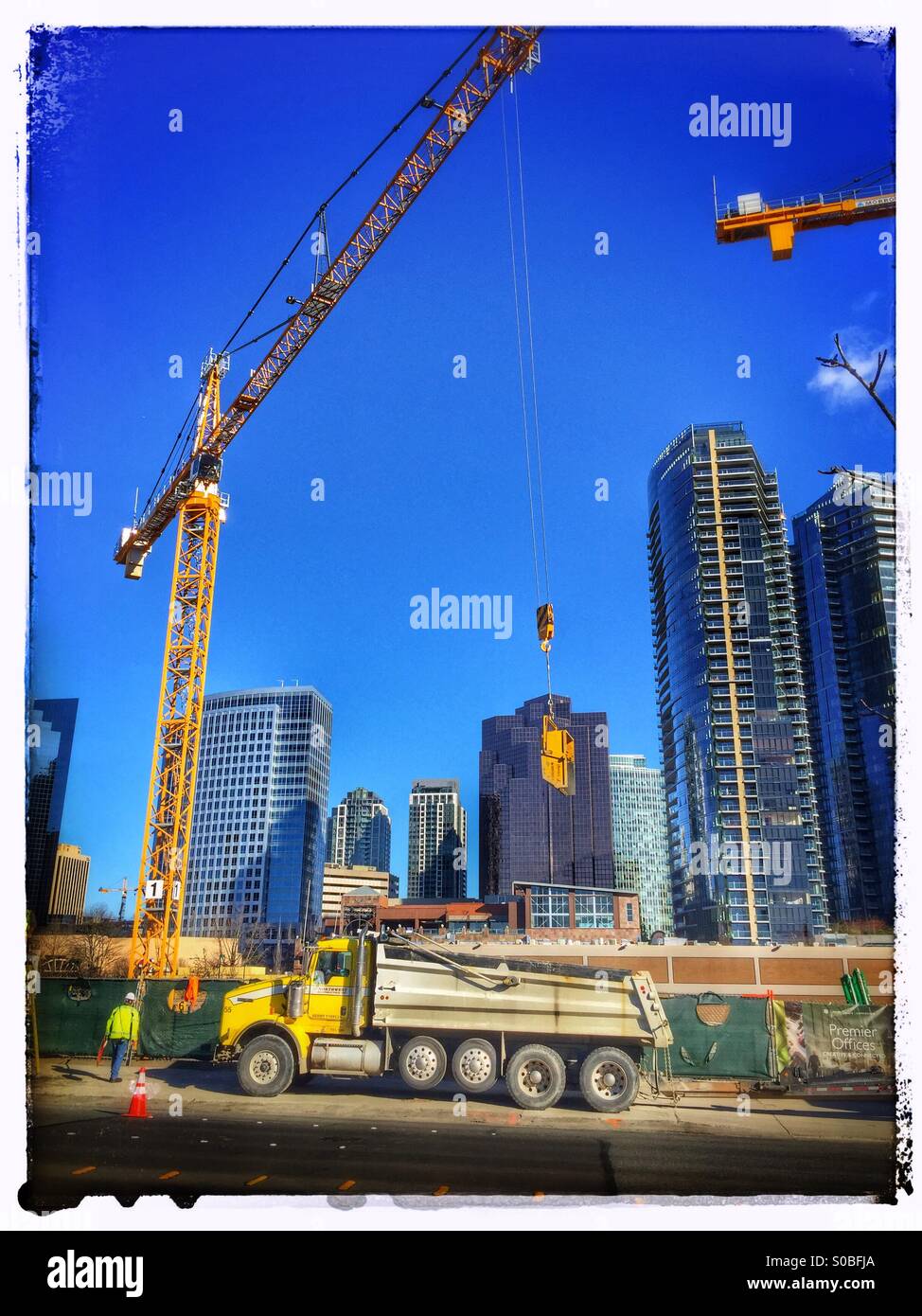 Bellevue-Bau - Smartphone-aufgenommenes Stockfoto