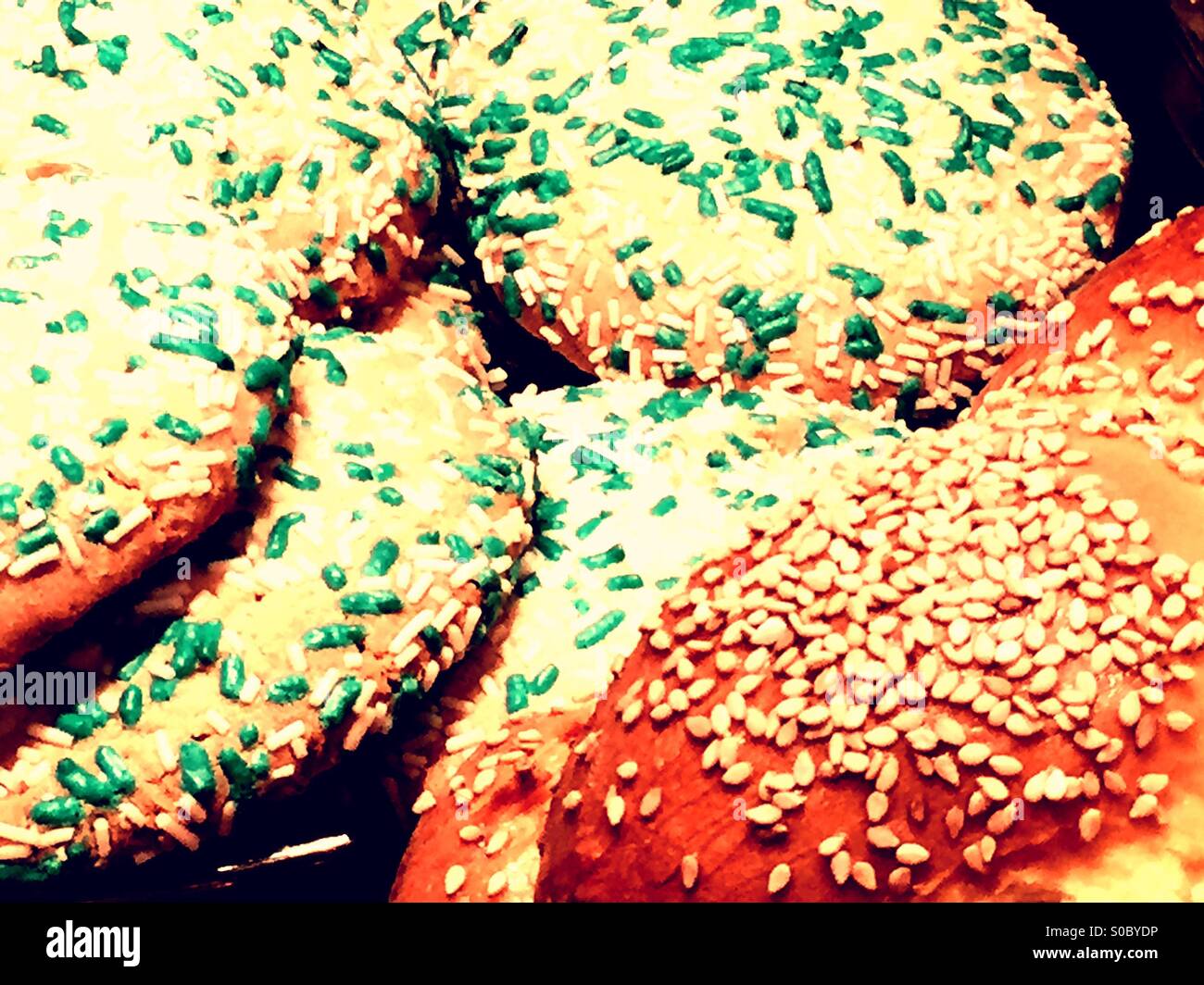Cookies - Smartphone-aufgenommenes Stockfoto