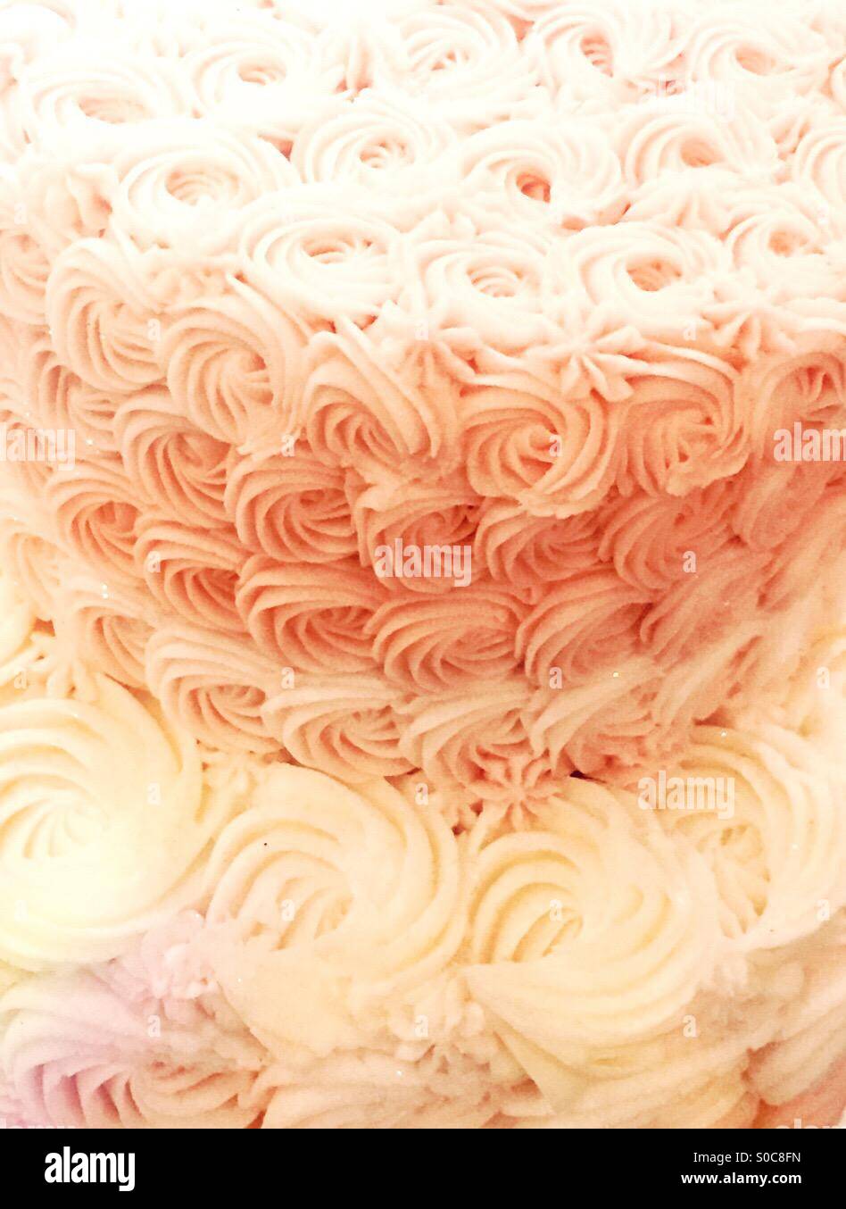 Kuchen Glasur - Smartphone-aufgenommenes Stockfoto