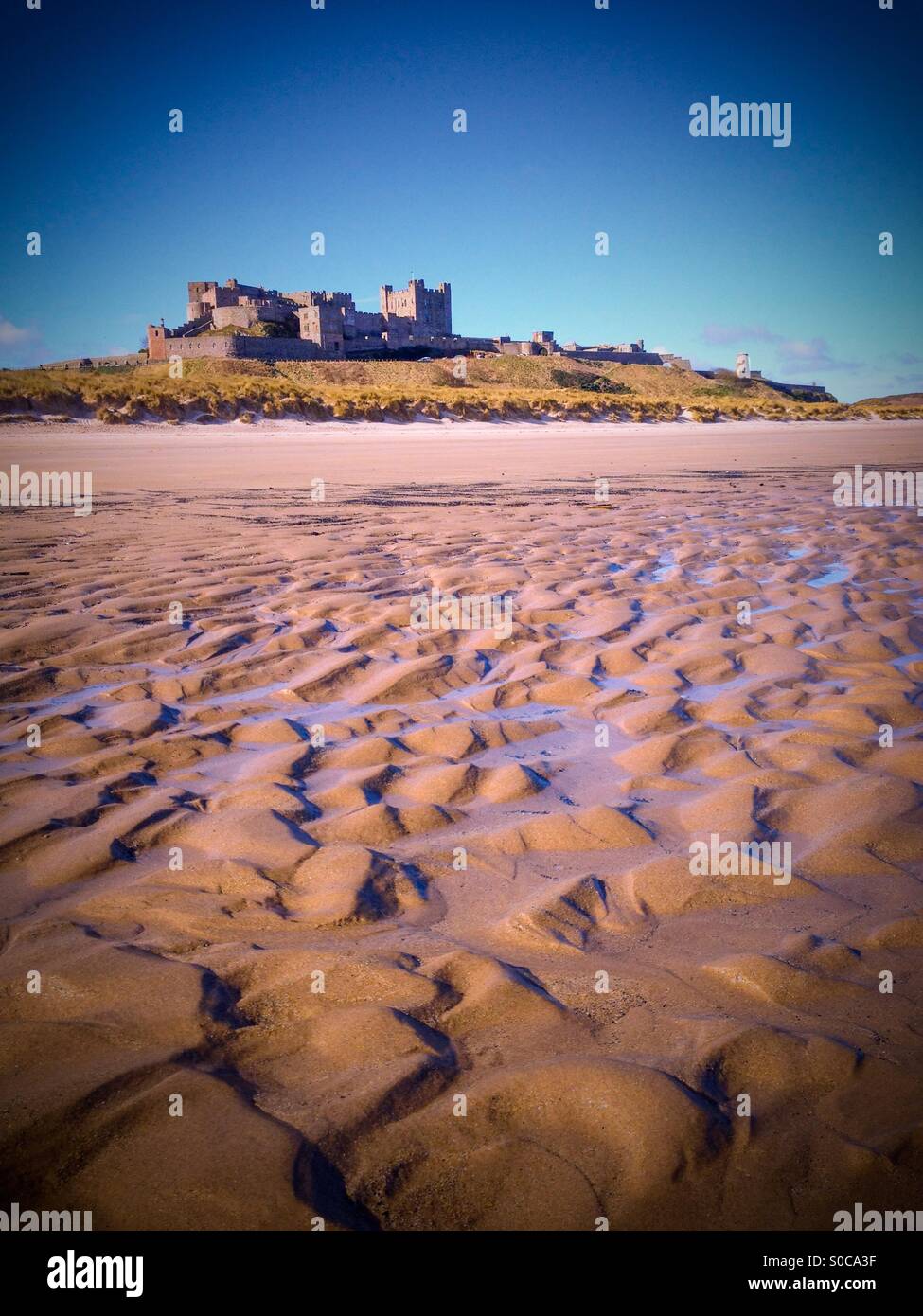 Banburgh Burg, Northumberland, England, UK Stockfoto