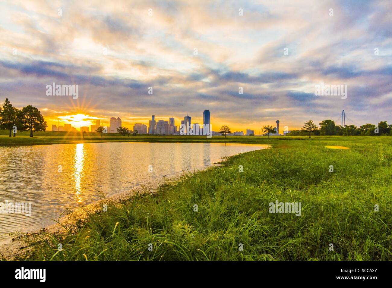 Skyline von Dallas Texas Stockfoto