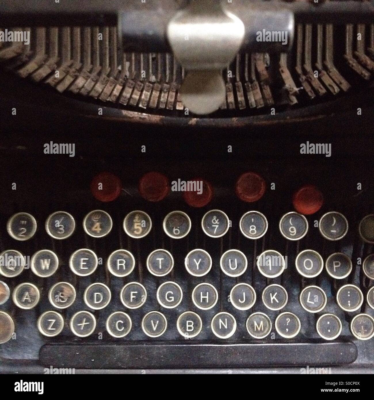 Vintage Antik Schreibmaschine Stockfoto