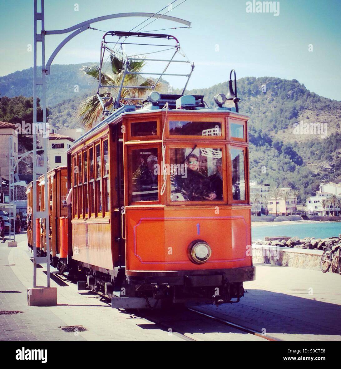 Port de Soller, Mallorca. Stockfoto