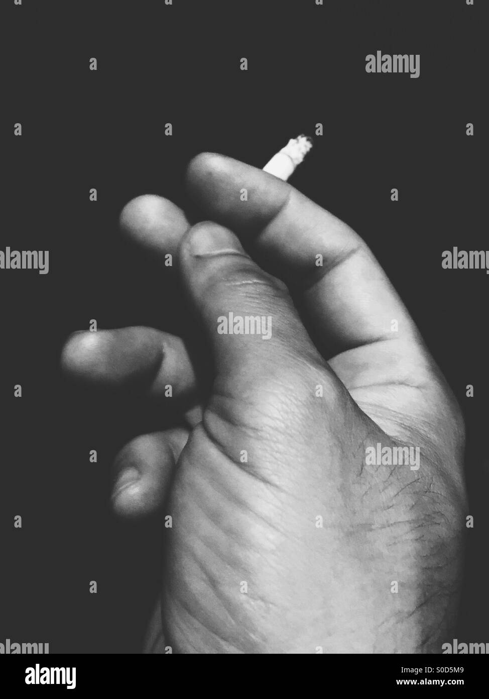 Rauch und Zigaretten Stockfoto
