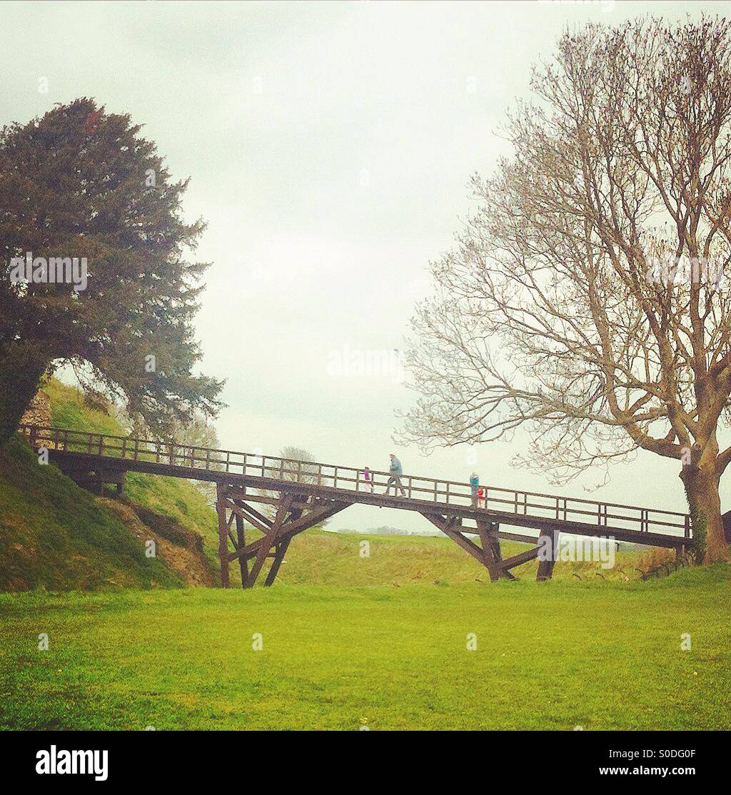 Old Sarum, Wiltshire, England, UK Stockfoto