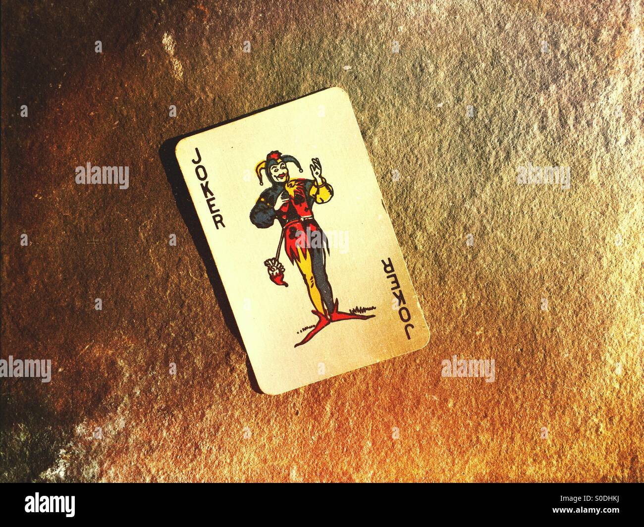 Joker Spielkarte Stockfoto