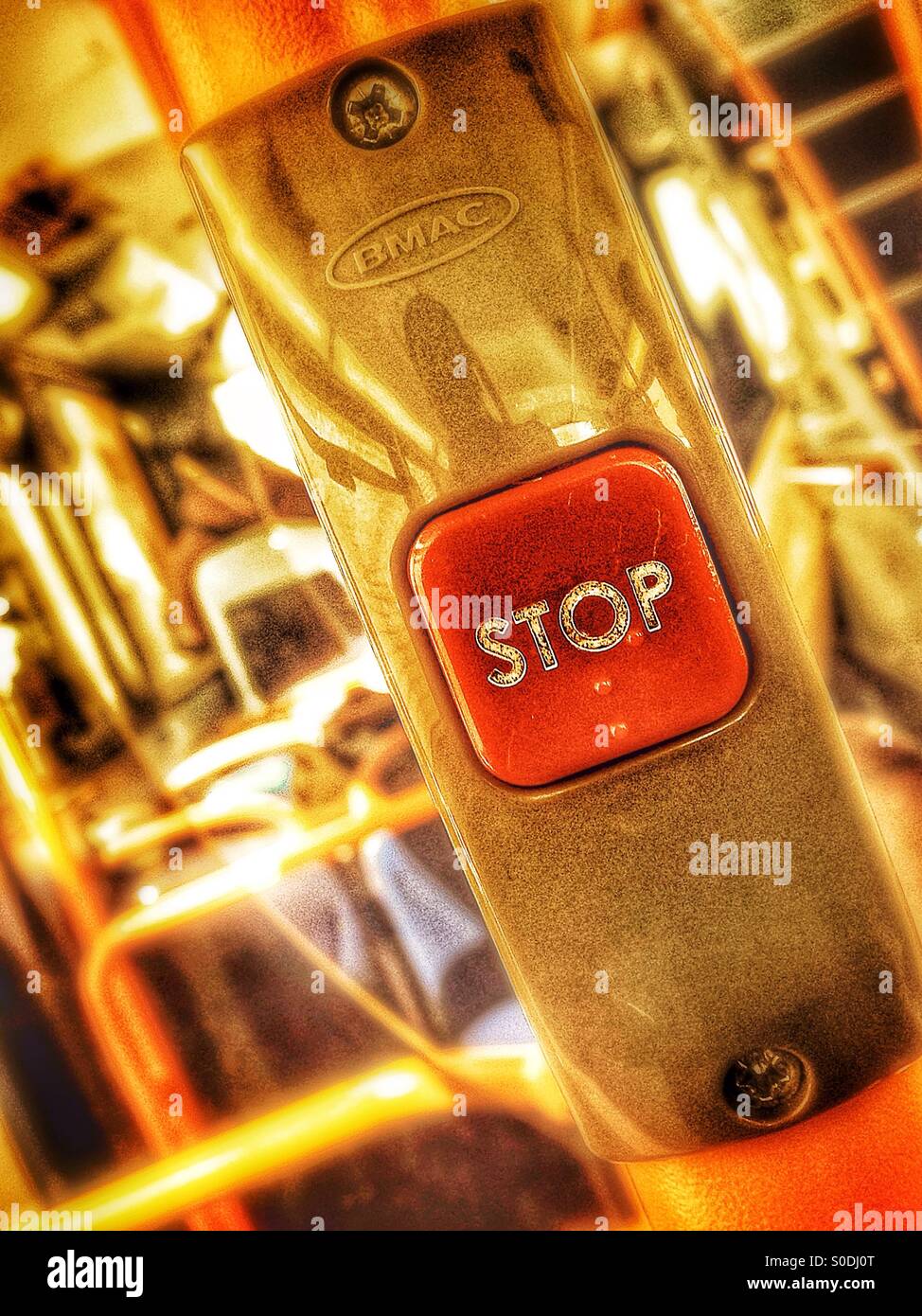 STOP! - Smartphone-aufgenommenes Stockfoto