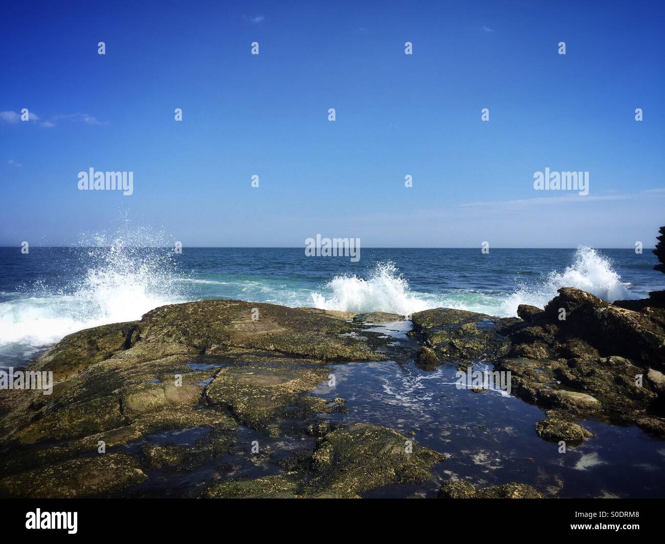 Wellen des Ozeans Stockfoto