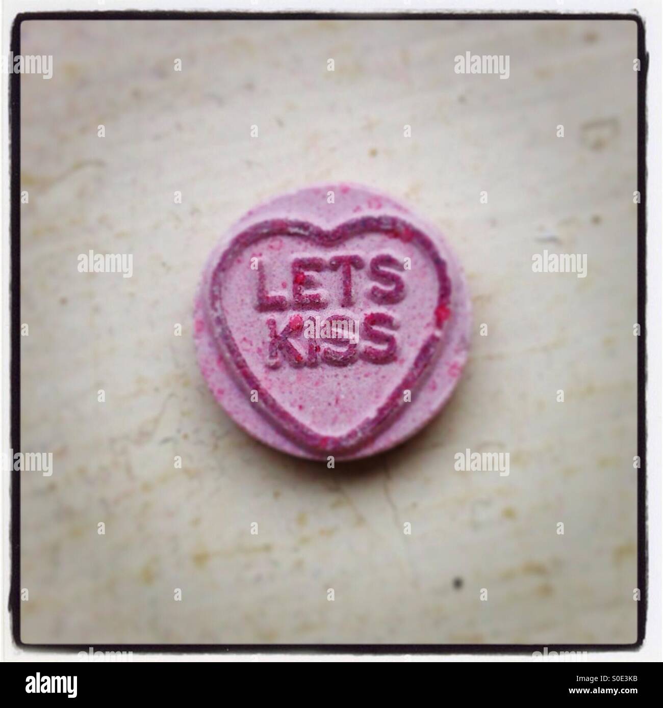 Lassen Sie uns - Smartphone-aufgenommenes Stockfoto