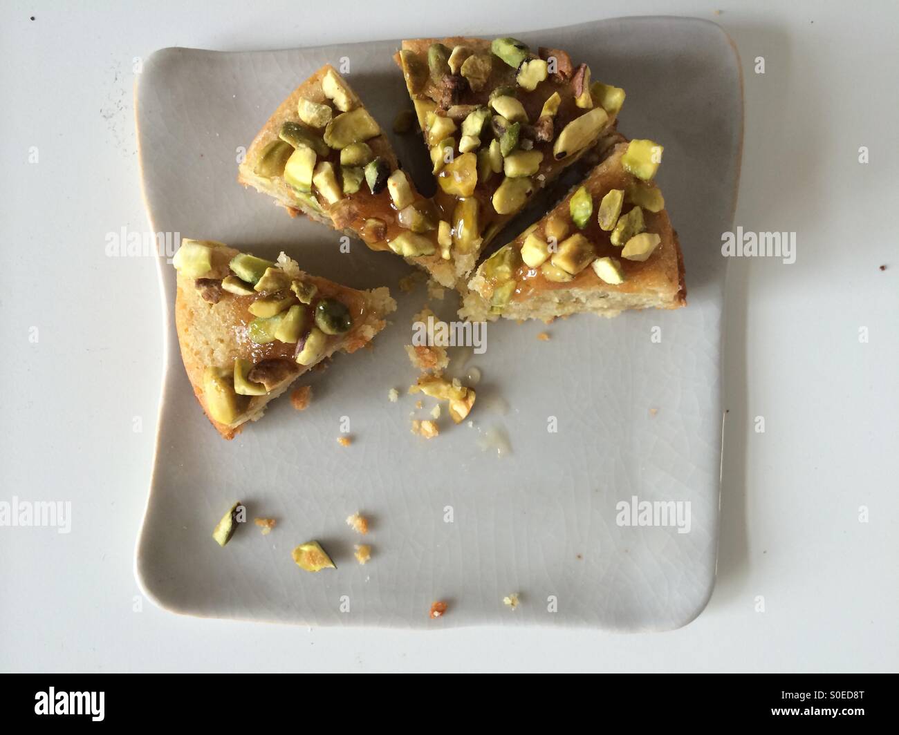 Pistacio Torte Stockfoto