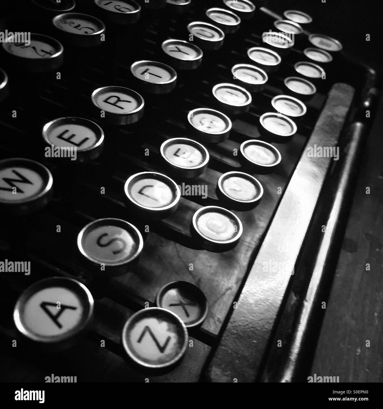 Old-School-Schreibmaschine Stockfoto