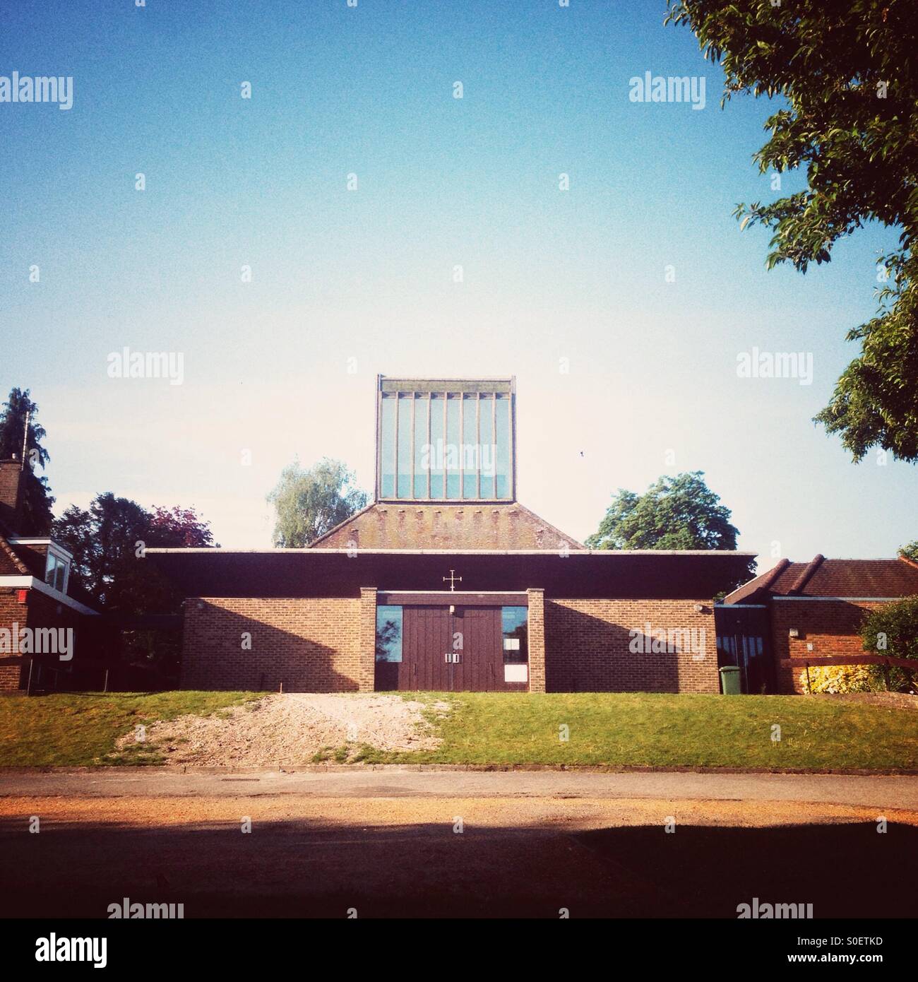 Gregors katholischen Kirche, Alresford, Hampshire, England, Vereinigtes Königreich - Smartphone-aufgenommenes Stockfoto