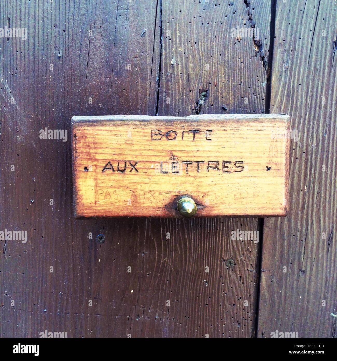 Briefkasten in Frankreich Stockfoto