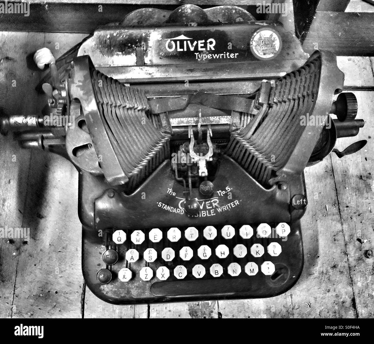 Vintage Oliver Schreibmaschine Stockfoto