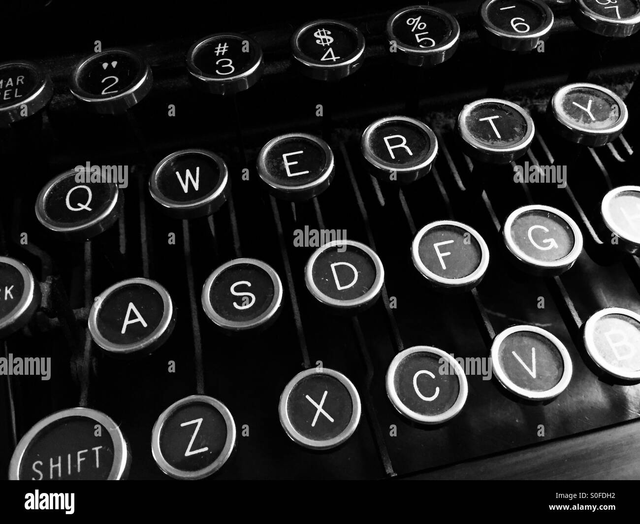 Vintage Schreibmaschine. Stockfoto