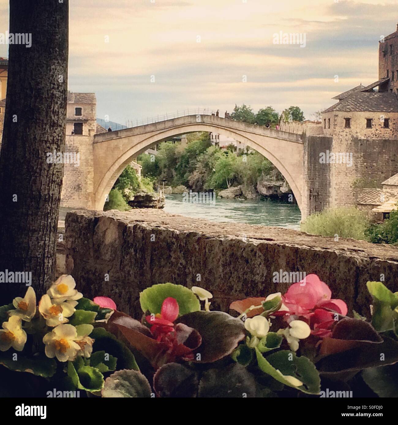 Stari Most in Mostar, Bosnien Stockfoto