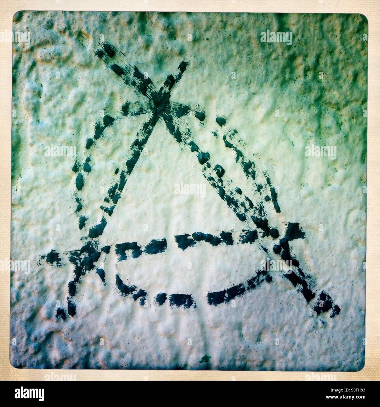 Brief einer - Smartphone-aufgenommenes Stockfoto