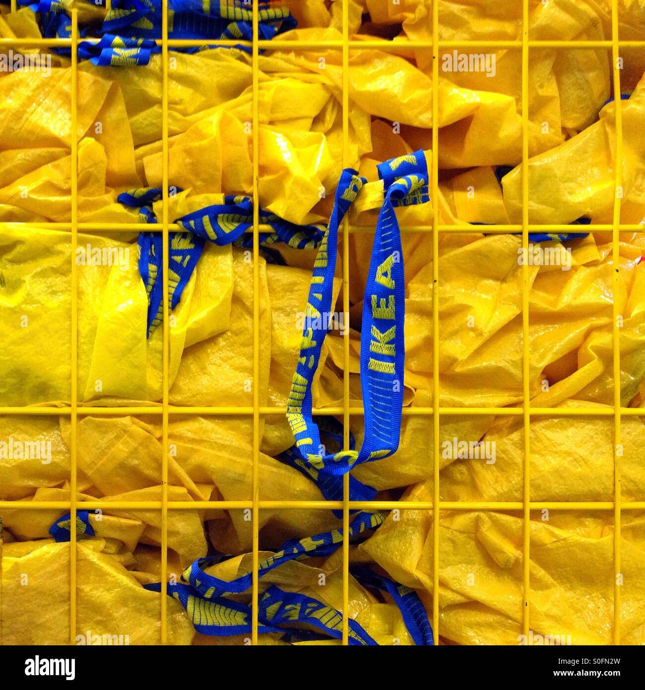 IKEA-Taschen Stockfoto