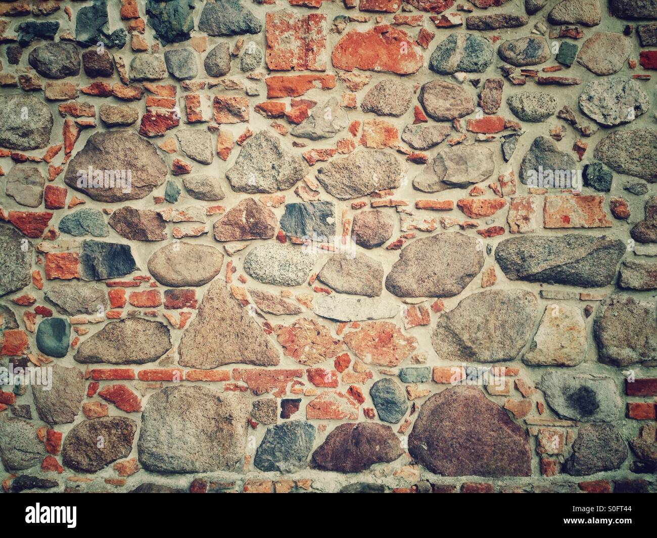 Bunte Wand - Smartphone-aufgenommenes Stockfoto