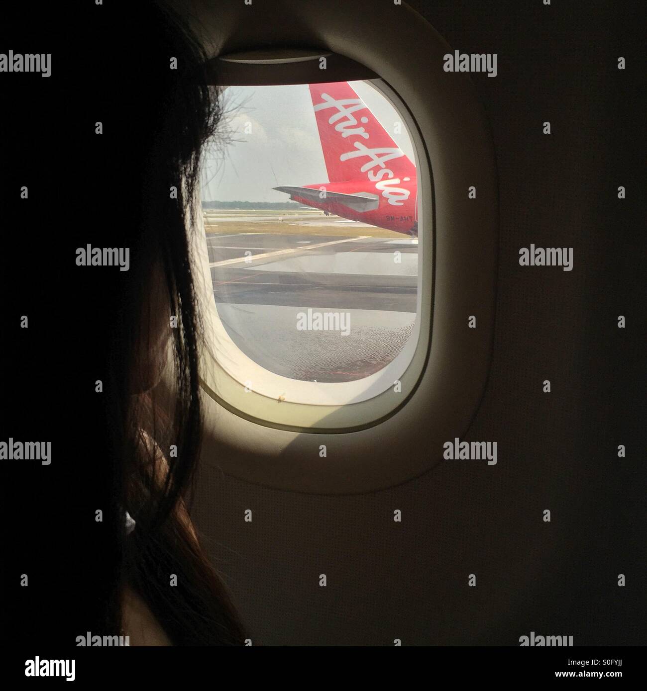 Warten, um zu fliegen. Stockfoto