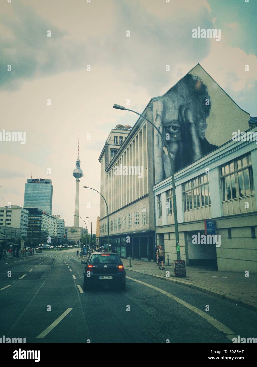 Berlin - Smartphone-aufgenommenes Stockfoto