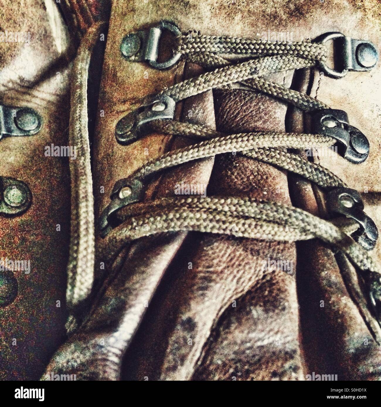 Wanderschuhe - Smartphone-aufgenommenes Stockfoto