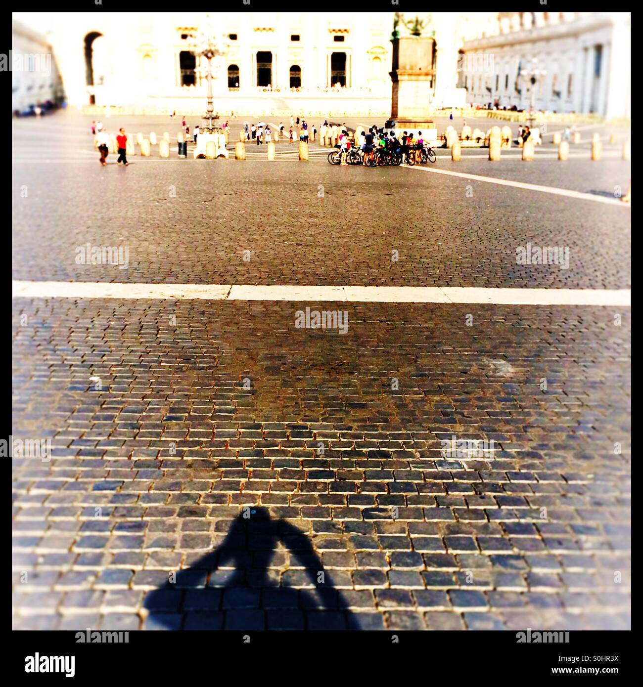 Fotografieren von Rom - Smartphone-aufgenommenes Stockfoto