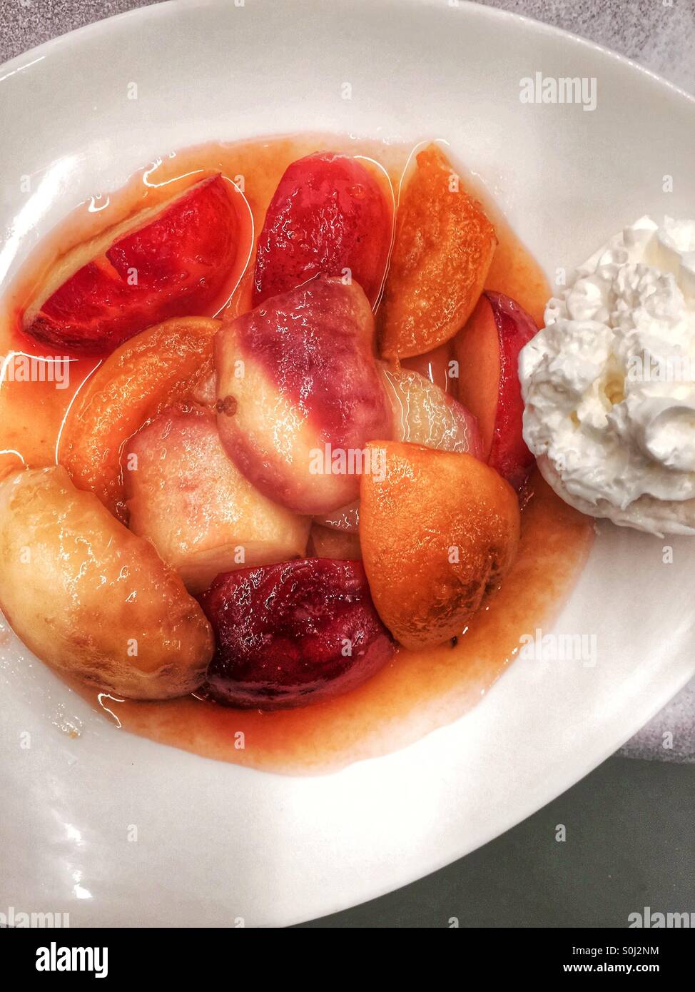 Karamellisierten Früchten in hdr - Smartphone-aufgenommenes Stockfoto