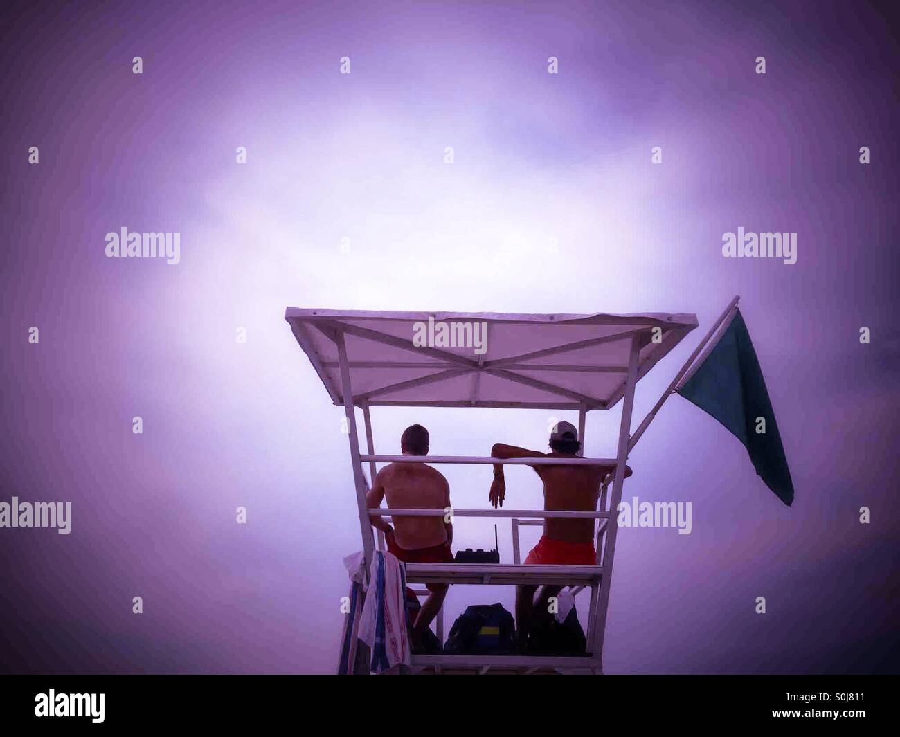 Sturm kommt - Smartphone-aufgenommenes Stockfoto