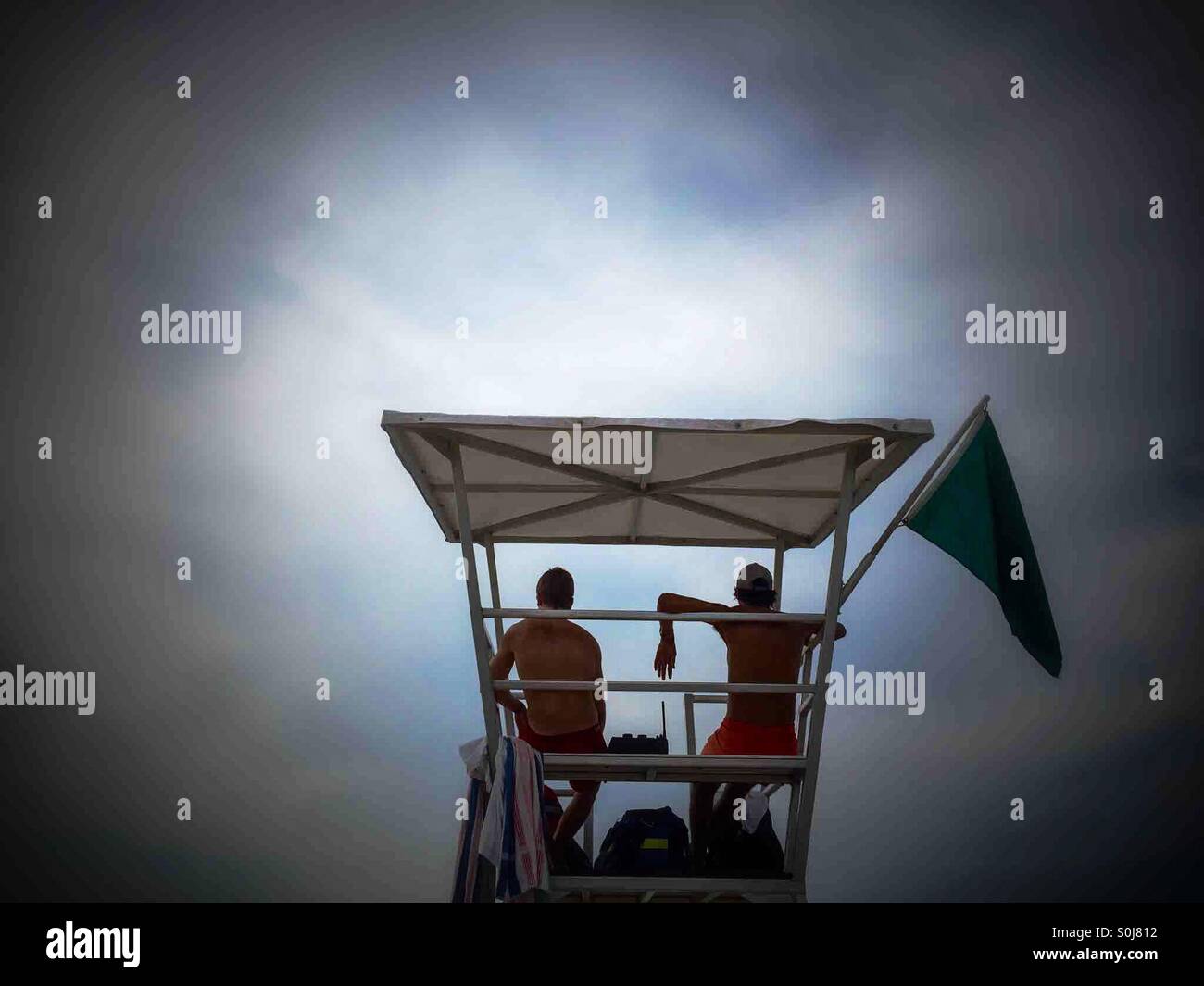 Storm Uhr - Smartphone-aufgenommenes Stockfoto