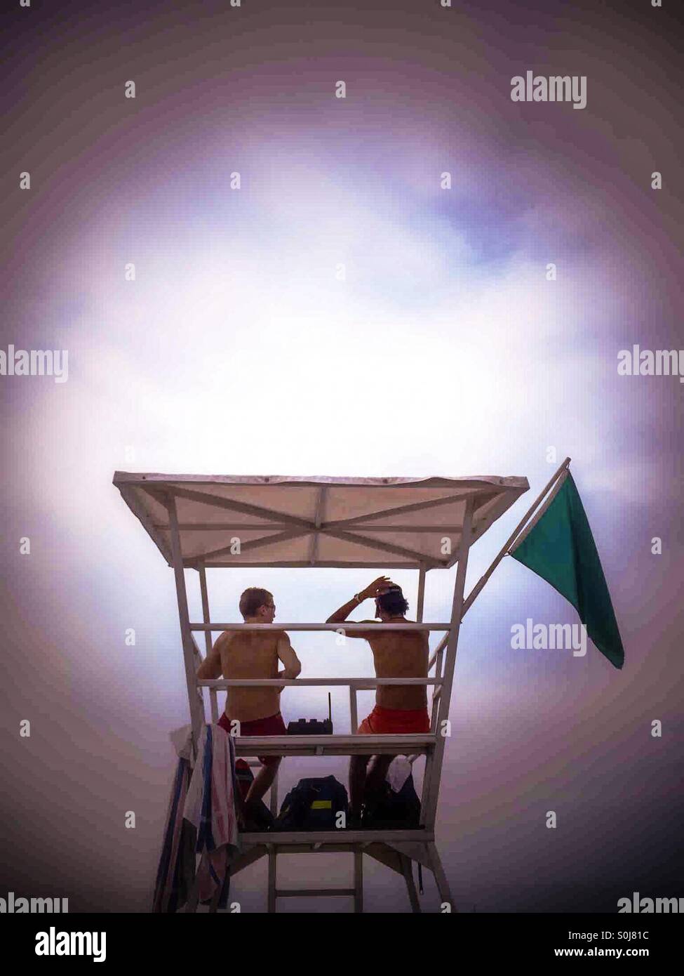 Storm Uhr - Smartphone-aufgenommenes Stockfoto