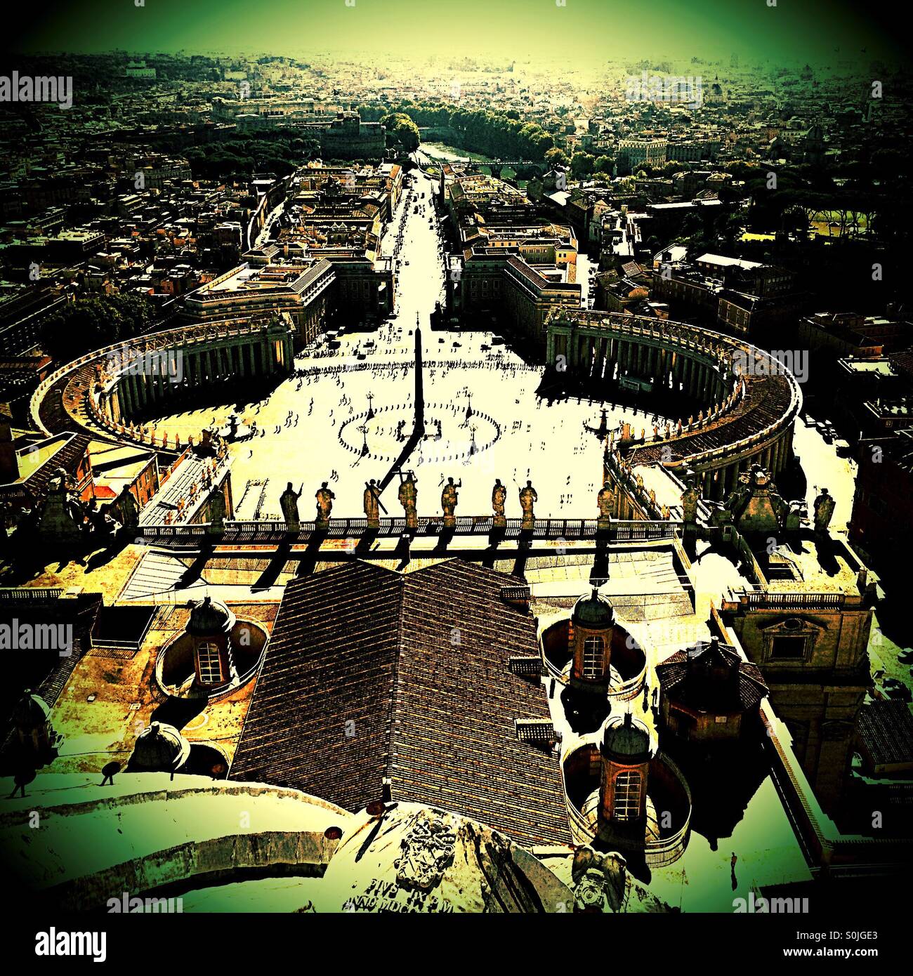 Piazza San Pietro Roma Stockfoto