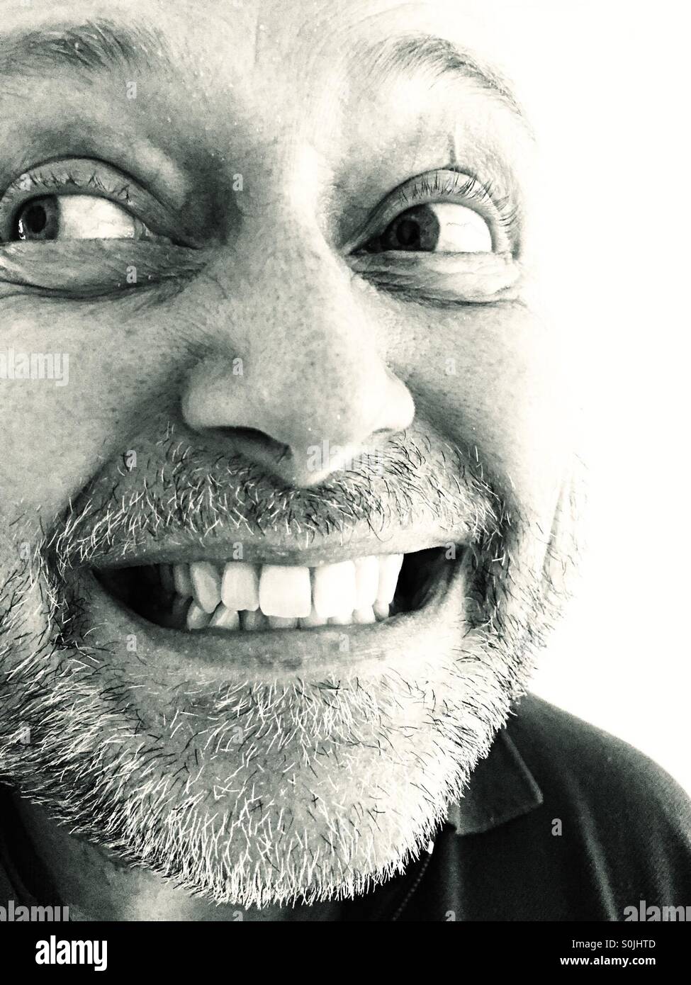 Funny Face - Smartphone-aufgenommenes Stockfoto