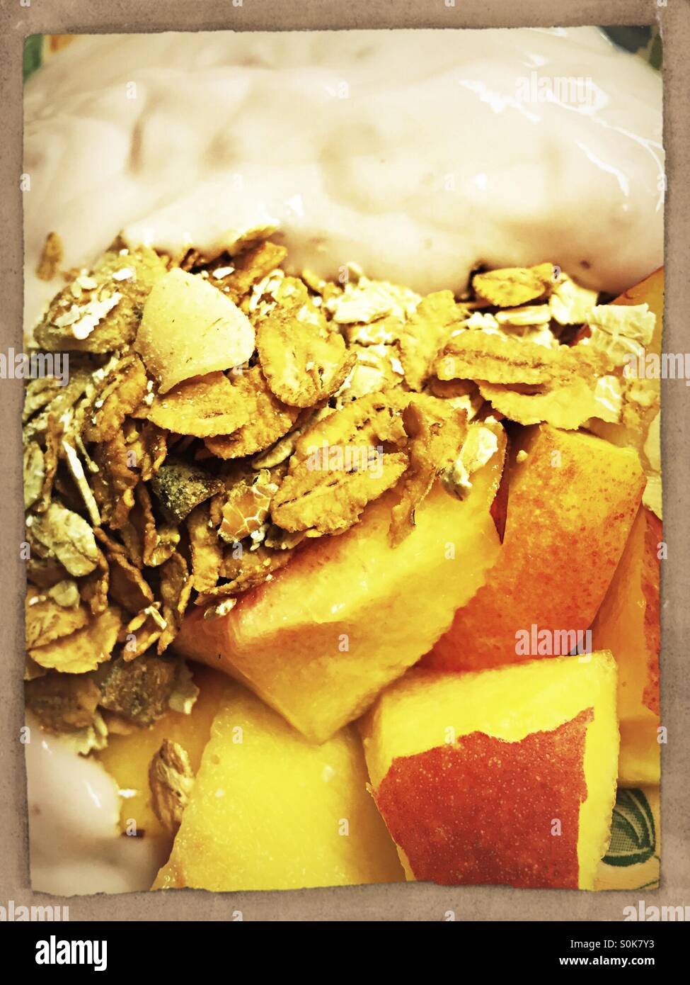 Frühstück - Smartphone-aufgenommenes Stockfoto