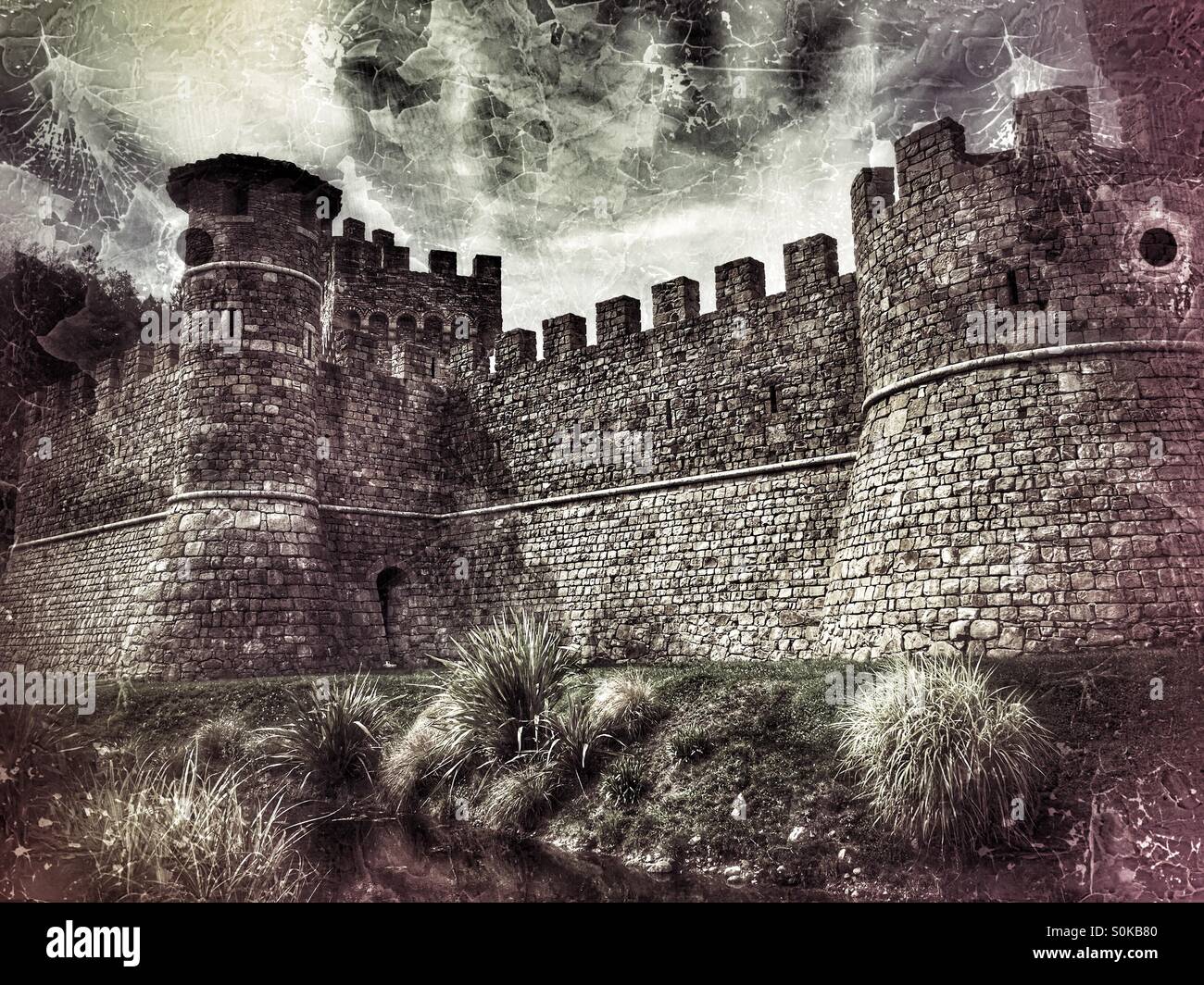 Castello Di Amorosa Burg Napa Valley Stockfoto