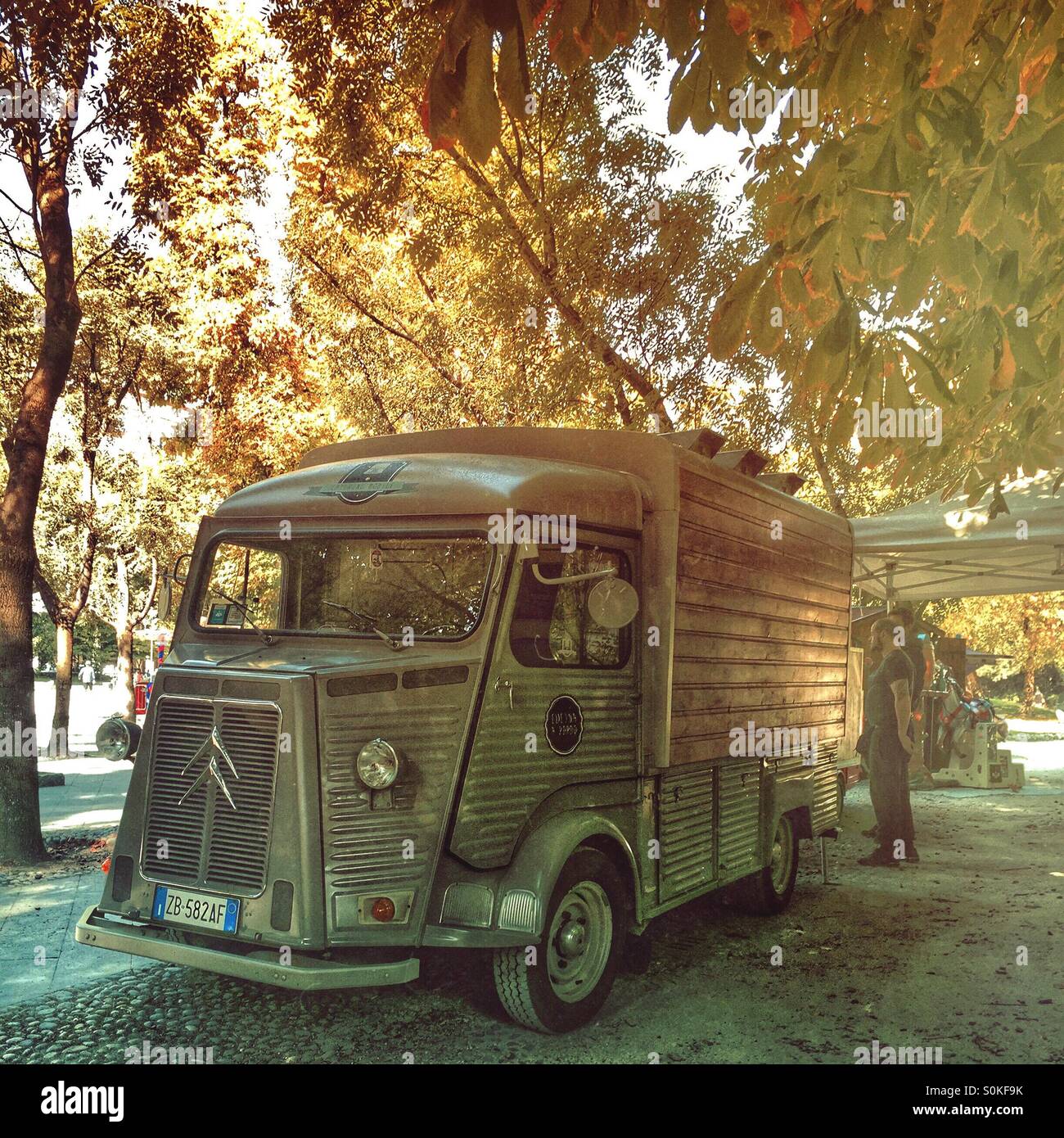 Citroen H Street Food-truck Stockfoto