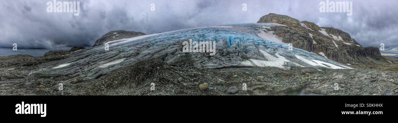 Gletscher-pano Stockfoto