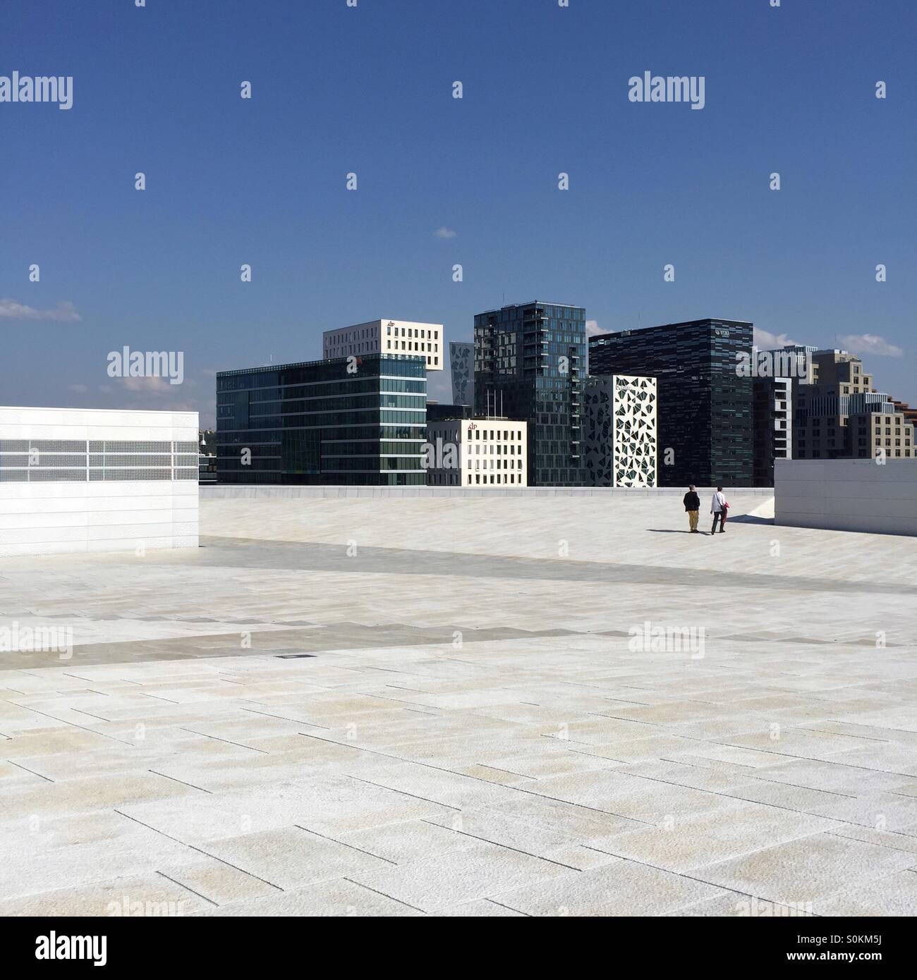 Oslo Opernhaus-Dach Stockfoto